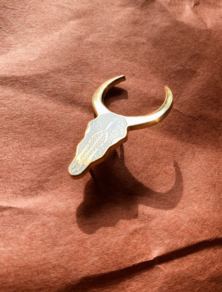 Til Death Lapel Pin // Die Struck Iron Enamel Pin With a Copper Metal Finish Til Death Lapel Pin // Die Struck Iron Enamel Pin With a Copper Metal Finish