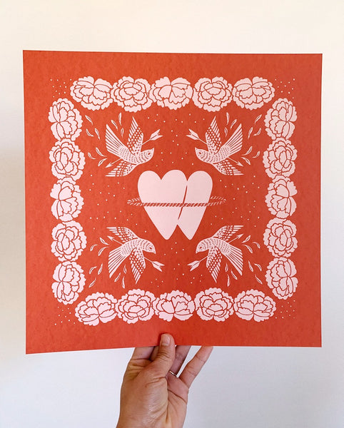 Impresión de arte Paloma 12x12"