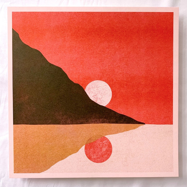Segunda Edición ~ Impresión de Arte Twin Suns 8x8"