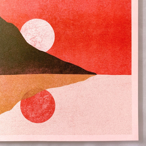 Segunda Edición ~ Impresión de Arte Twin Suns 8x8"