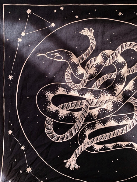 Cosmic Snake Lightweight Organic Cotton Bandana