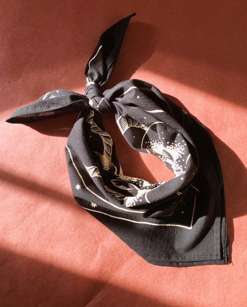Cosmic Snake Lightweight Organic Cotton Bandana