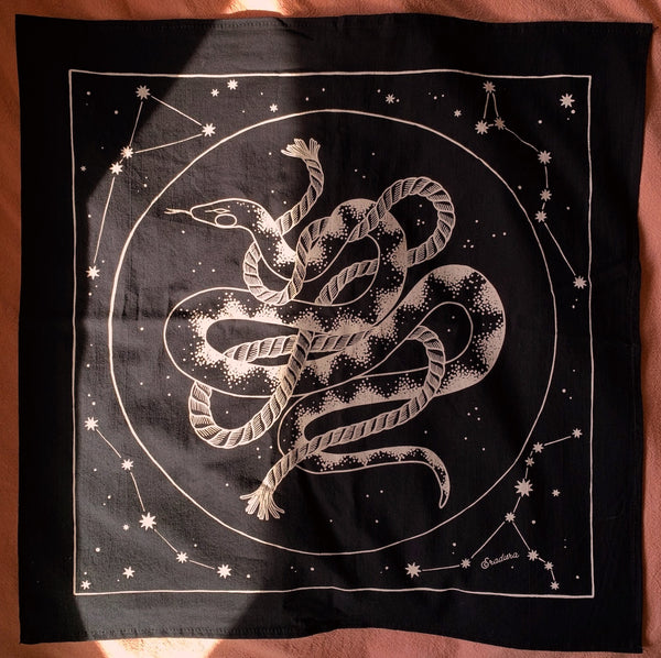 Cosmic Snake Lightweight Organic Cotton Bandana