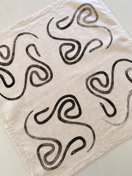 Snake Linen Blend Napkin