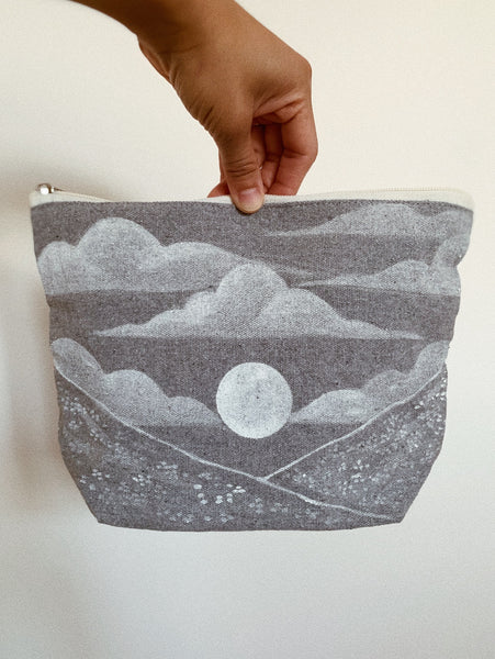 Recycled Canvas Pouch ~ Desert Landscape