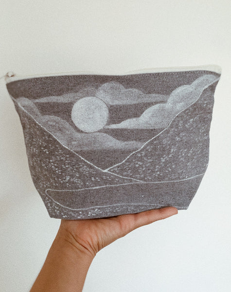 Recycled Canvas Pouch ~ Desert Landscape