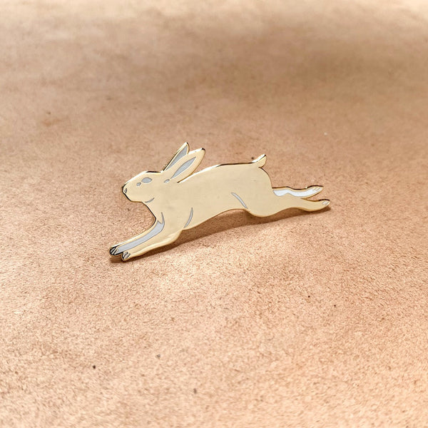 S E C O N D S ~ Golden Rabbit Enamel Pin