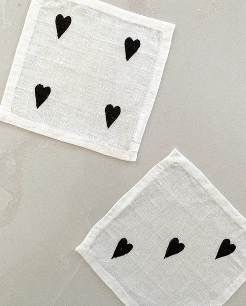 Cocktail Napkins ~ Heart Dice