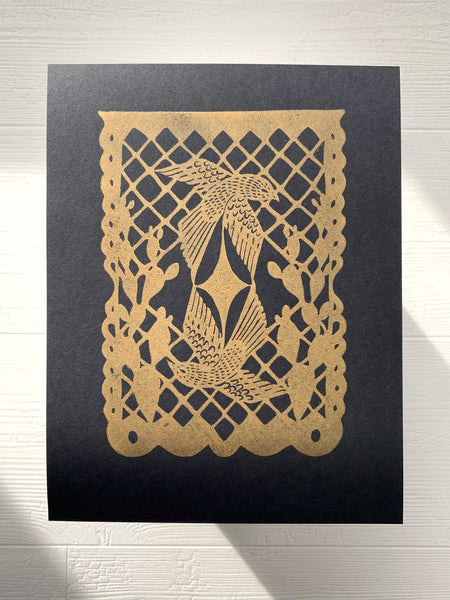 Impresión en bloque de Papel Picado 