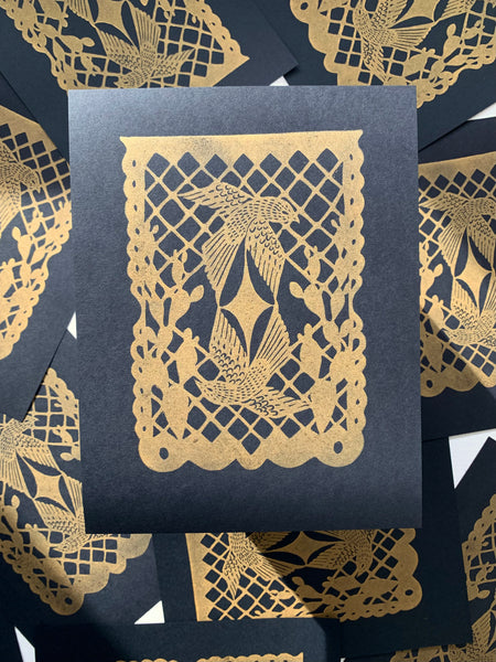 Impresión en bloque de Papel Picado 