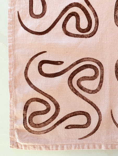 Snake Linen Blend Napkin