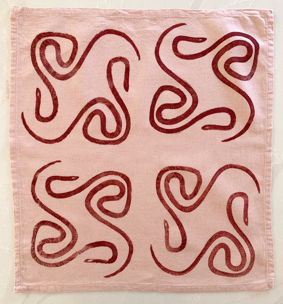 Snake Linen Blend Napkin