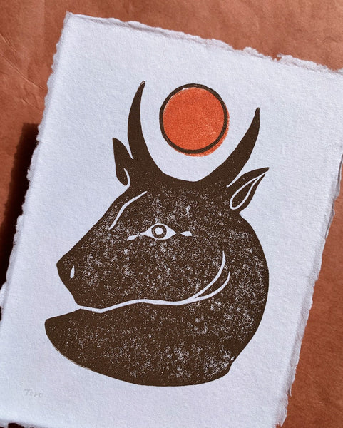 Toro Two-Color Block Print