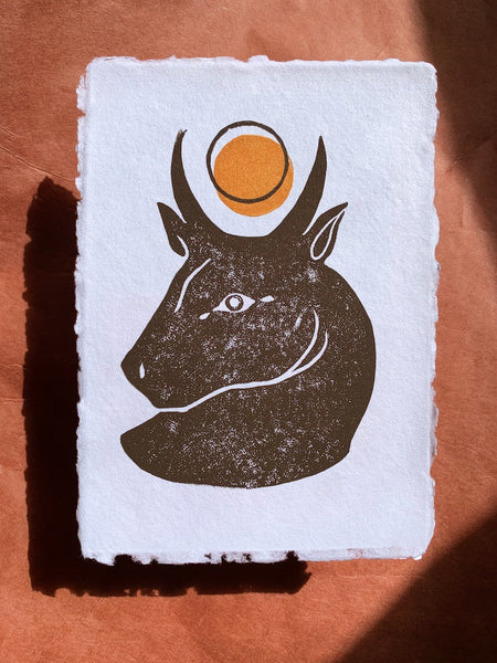 Toro Two-Color Block Print