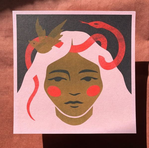 Serie de impresión Riso 8x8” ~ Rosa 