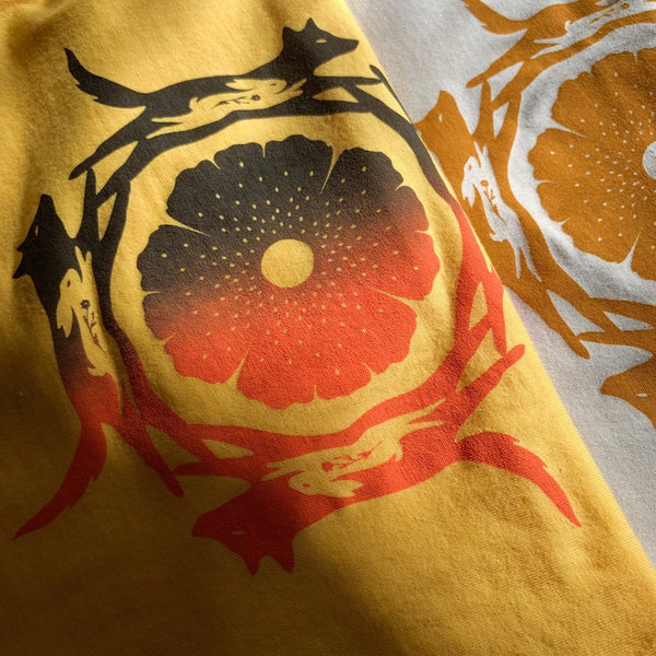 Coyote & Rabbit Toddler T-Shirt ~ Sun Yellow