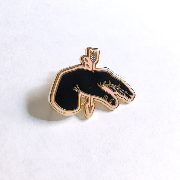 S E C O N D S ~ Hand & Arrow Enamel Pin