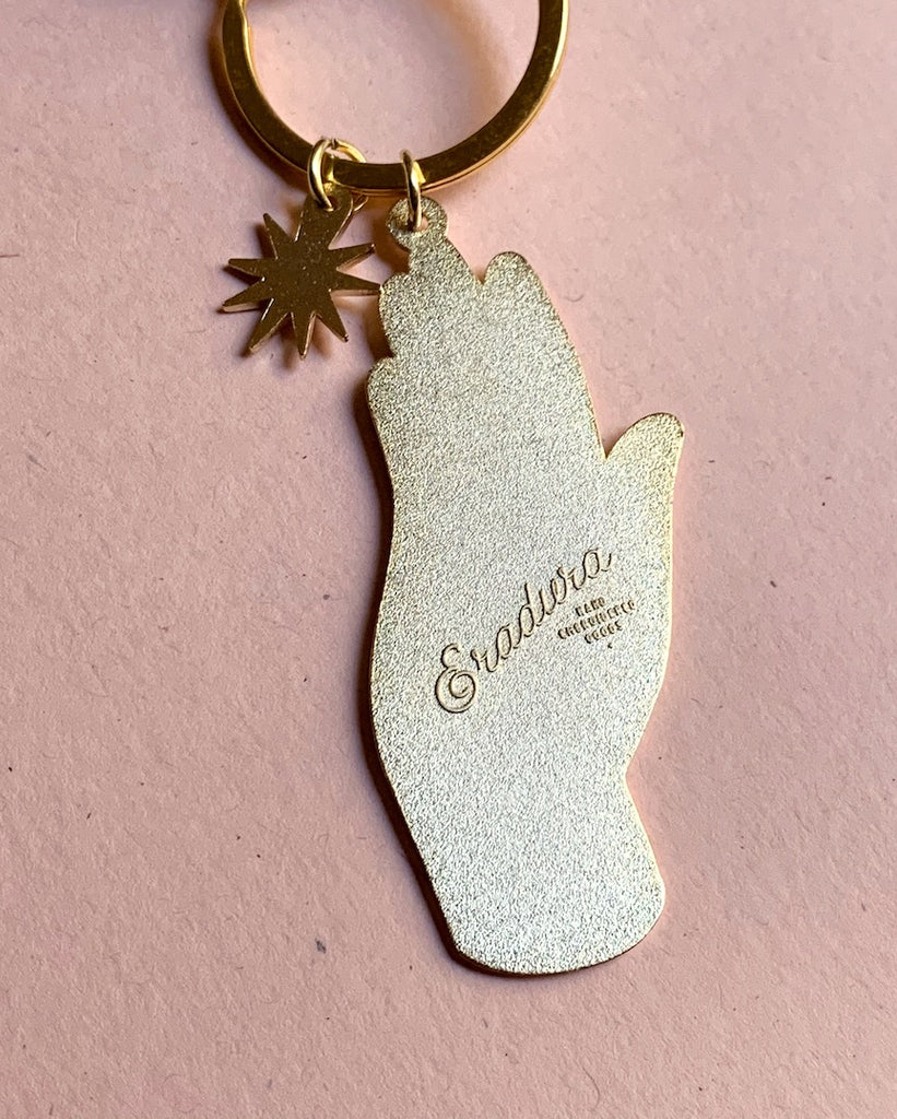 Fated Hand Enamel Keychain Eradura