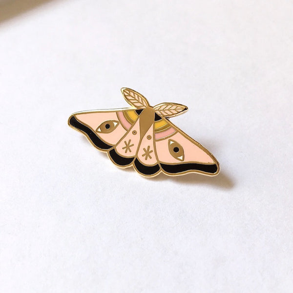 S E C O N D S ~ Dusty Moth Enamel Pin