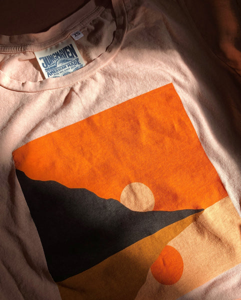 S E C O N D S ~ Twin Suns T-Shirt Organic Cotton / Hemp