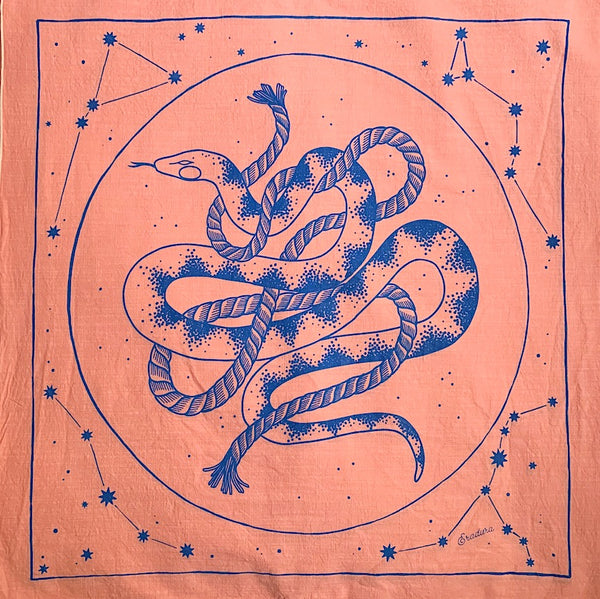 Limited Edition Pink Cosmic Snake Bandana