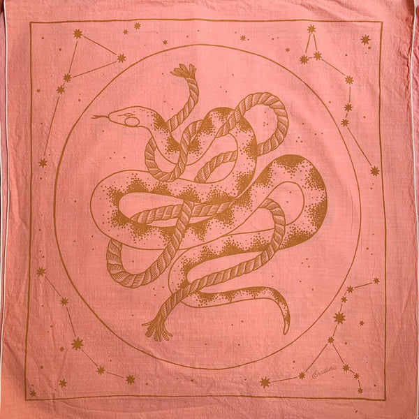 Bandana de serpiente cósmica rosa de edición limitada