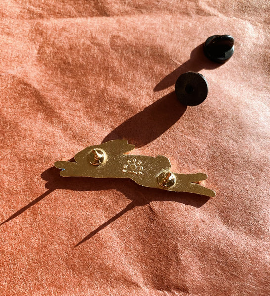 Poppy Rabbit Enamel Pin | Eradura