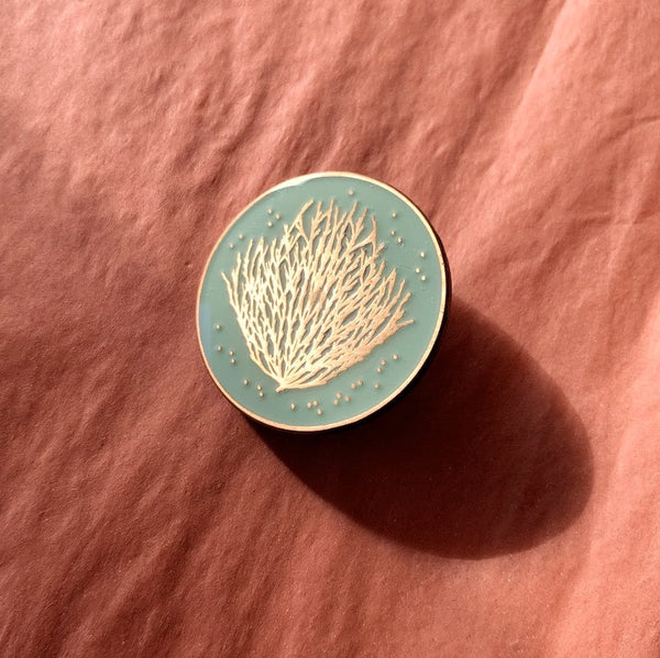 Tumbleweed Enamel Pin  ~ Mint